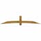 Ekena Millwork Bellingham Rough Sawn Timber Gable Bracket, Western Red Cedar, 108"W x 22"H x 4"D x 6"F, 5/12 Pitch GBW108X22X0406BEL00RWR - alternate 1